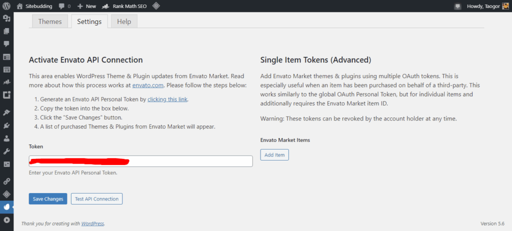 Envato Market ‹ Sitebudding WordPress