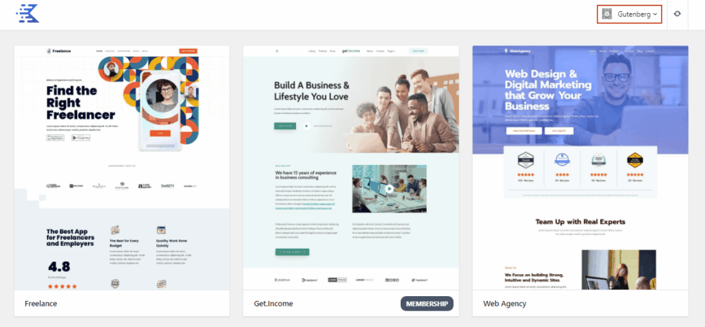 Starter Templates by Kadence