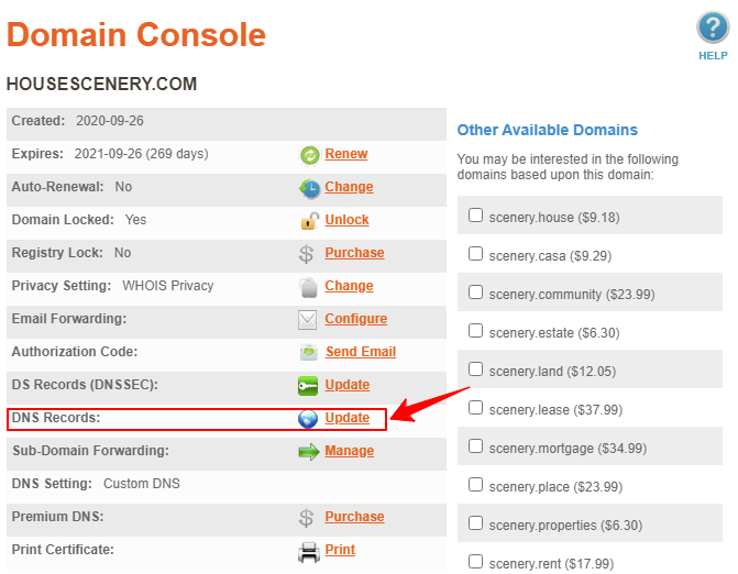 Domain Console
