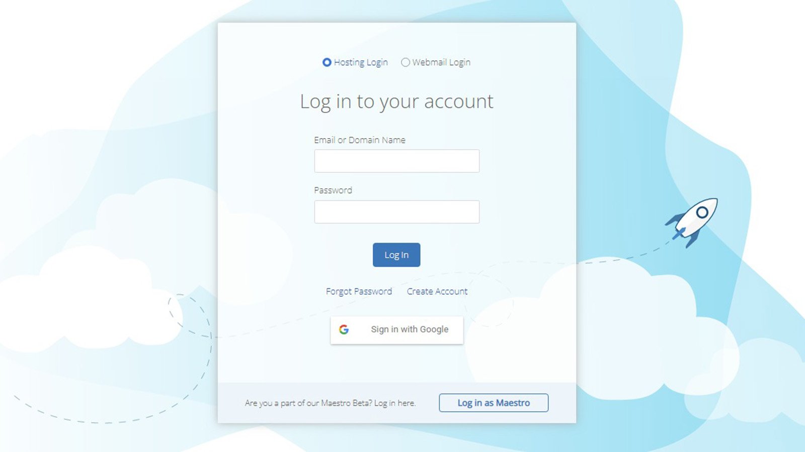 Bluehost login