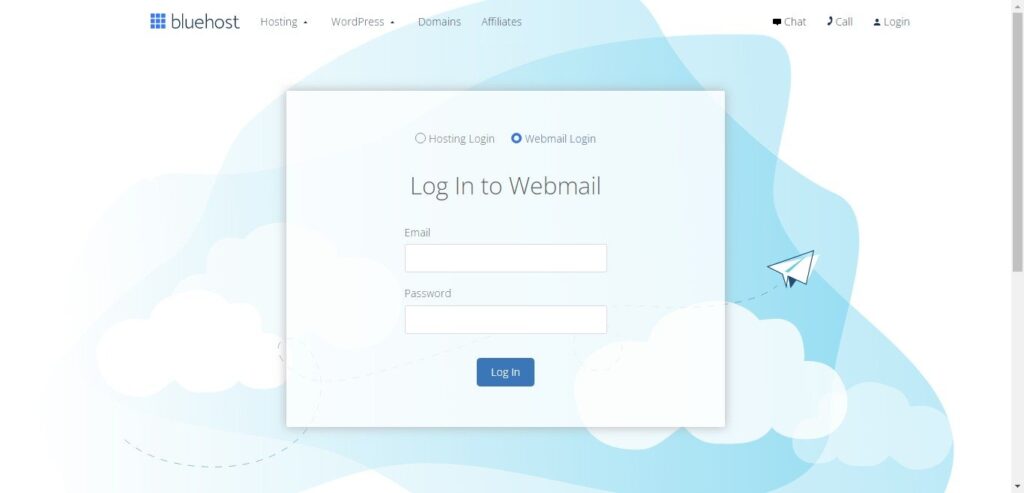 Webmail Login Bluehost