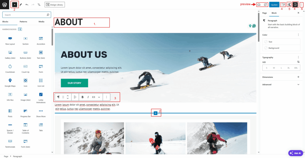 Add or Edit a Page in WordPress